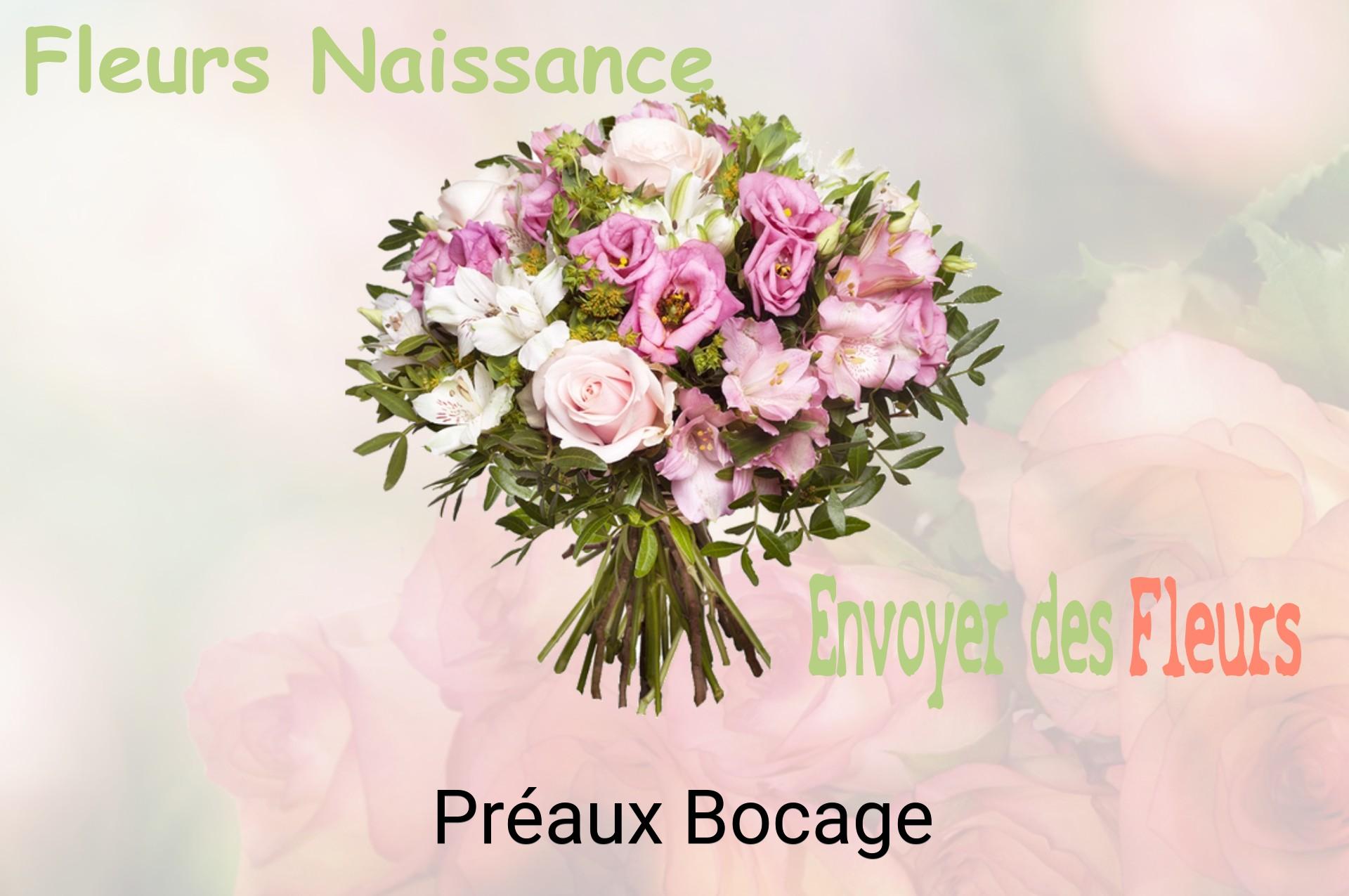 Bouquet de fleurs de naissance livré à Préaux-Bocage